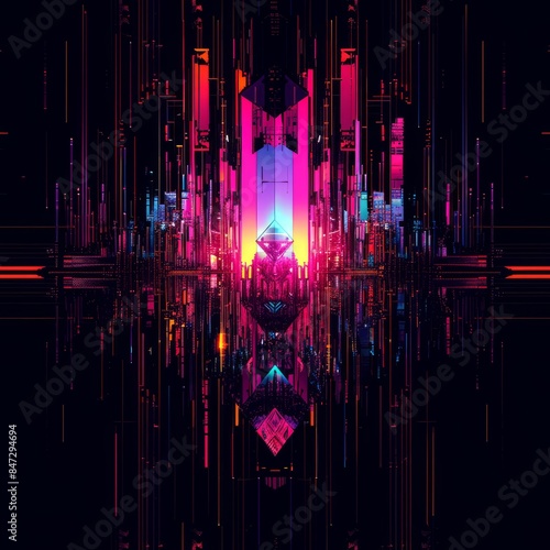 Dark Seamless pattern of bl...