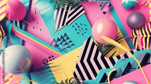 A vibrant digital artwork f...