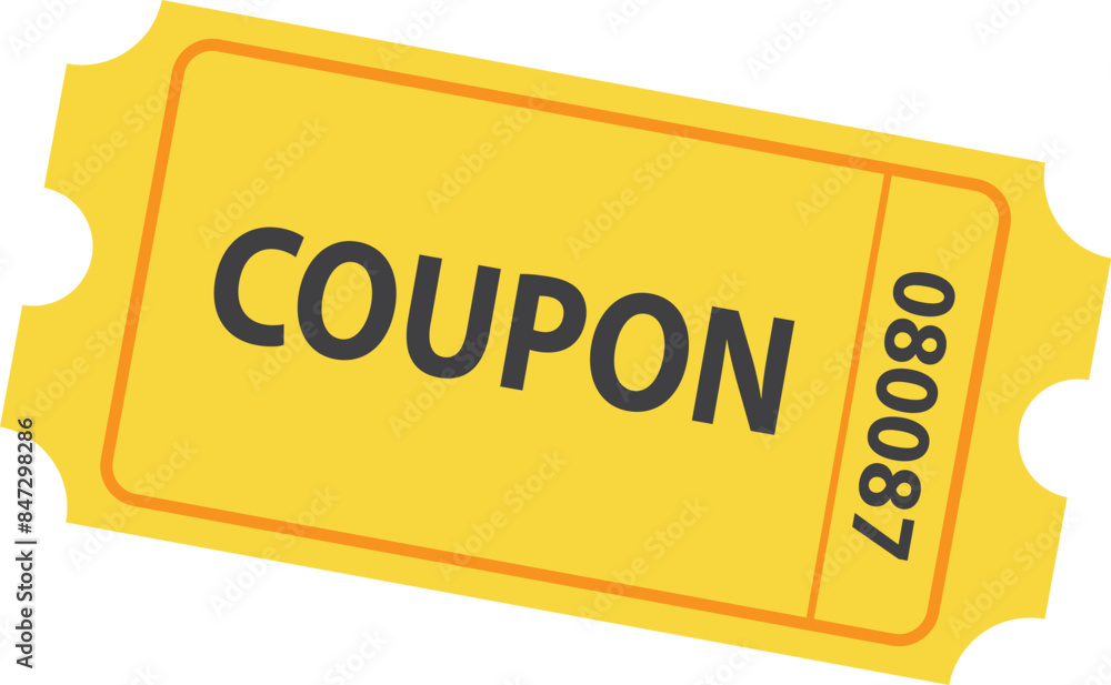 Keep this coupon yellow color flat icon. Keep this coupon yellow color flat icon.