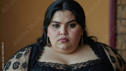 beautiful, plus size, latina, woman, feminine, diversity, gorgeous, stunning, lovely, charming,  photo