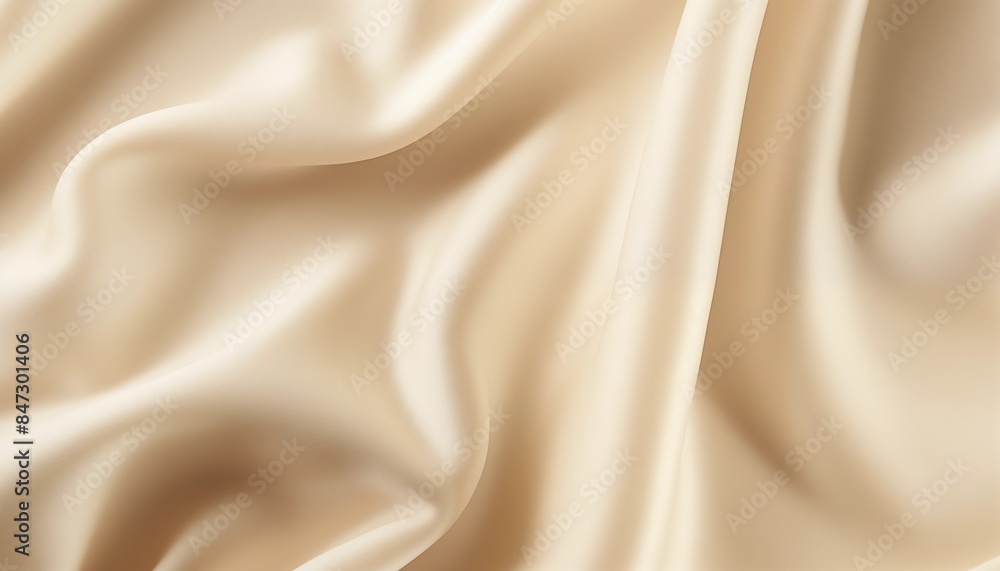 Obraz premium beige creme silk fabric background