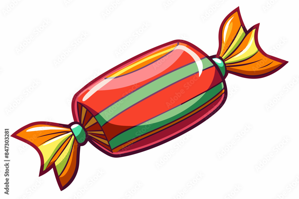 white background. Design of a bonbon. Concept of sweets, confectionery, and fun treats. Print, design element white background. Design of a bonbon. Concept of sweets, confectionery, and fun treats. Print, design element