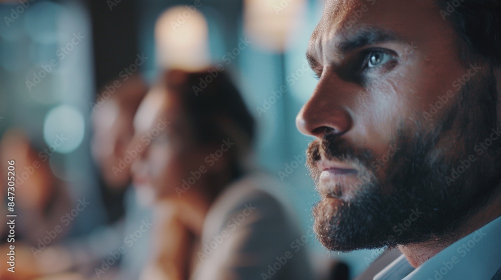 Portrait of a man with a full beard Portrait of a man with a full beard