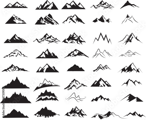 Mountains SVG , Trees svg ,Forest Svg ,Cricut Mountain svg ,clipart Silhouette svg ,cut file Outdoor svg Travel svg ,Landscape svg ,Hiking Svg,
