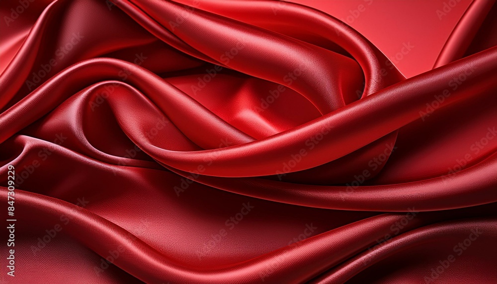 red satin background