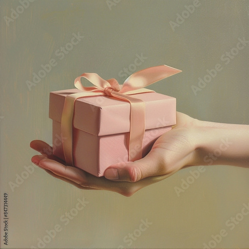 Hand holding a gift 