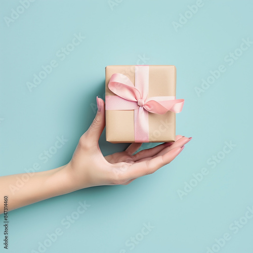 Hand holding a gift 