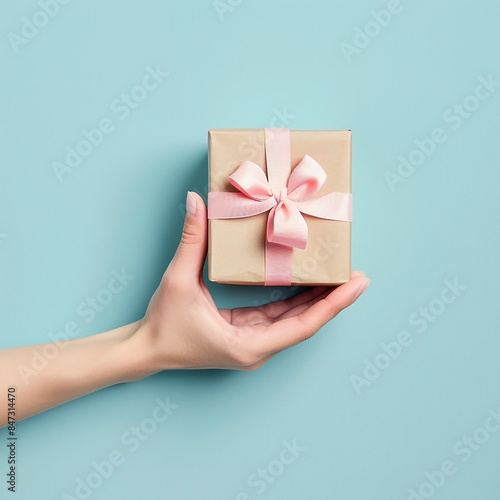 Hand holding a gift 