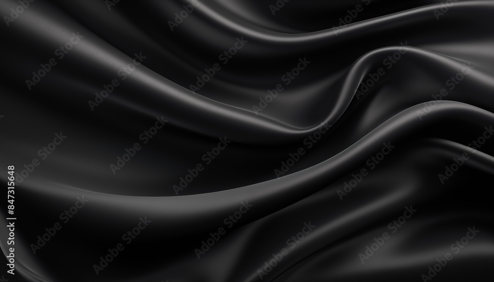 black satin fabric wave black satin fabric wave