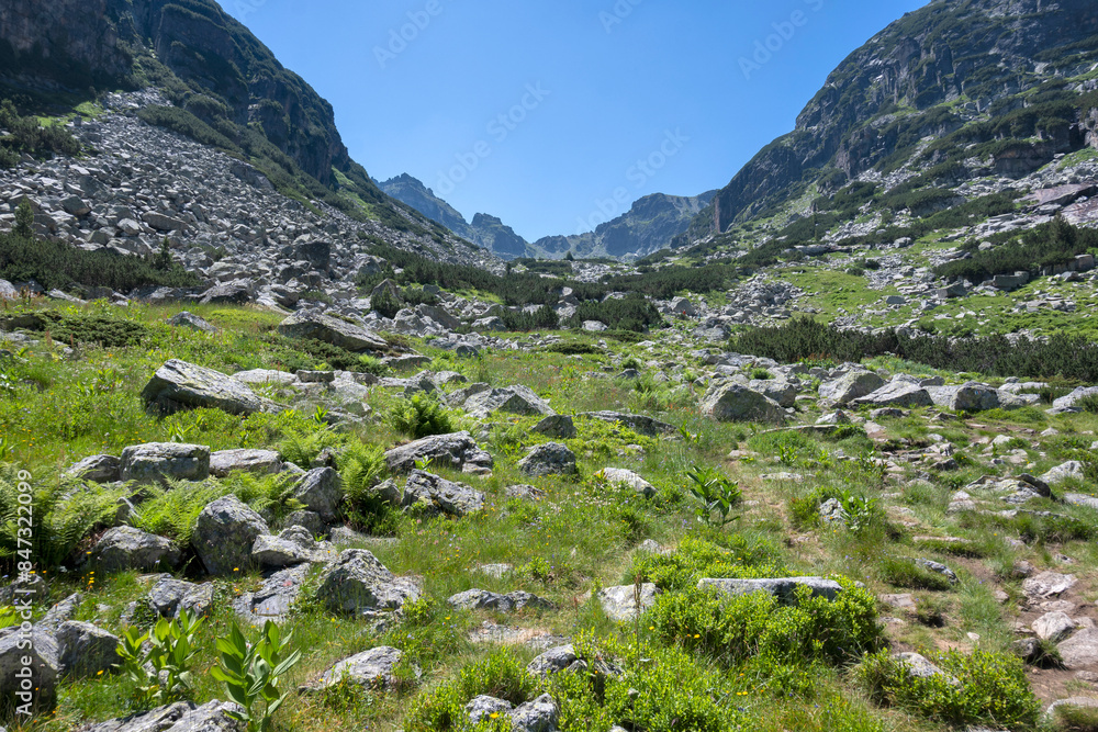 Landscape of Rila Mountain near Malyovitsa peak, Bulgaria Landscape of Rila Mountain near Malyovitsa peak, Bulgaria