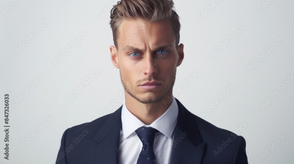 A fashion male model with strong jawline. A fashion male model with strong jawline.