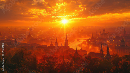 Budapest, Hungary city created with Generative AI technology