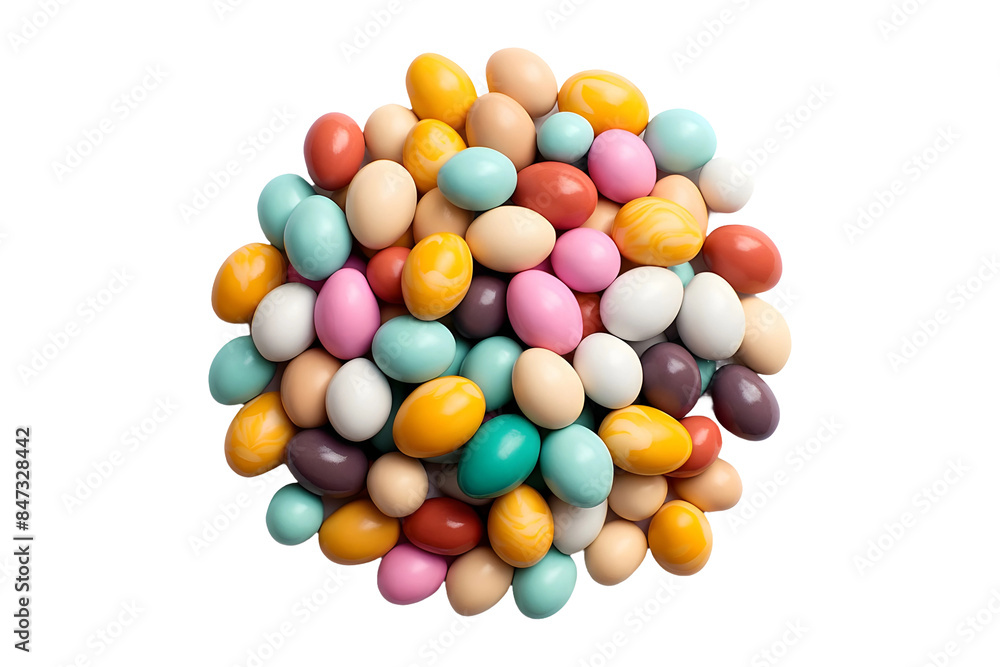 Multicolored Easter-Candies (PNG) isolated on transparent background Multicolored Easter-Candies (PNG) isolated on transparent background