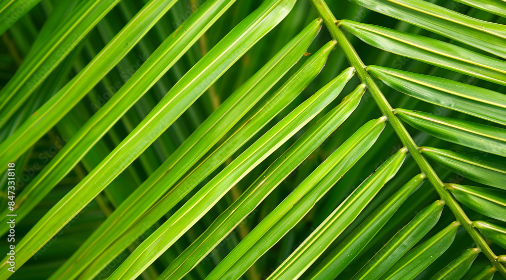 A leafy green plant with a long, thin leaf A leafy green plant with a long, thin leaf