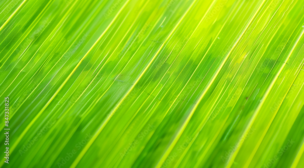 A green leaf with a pattern of green stripes A green leaf with a pattern of green stripes