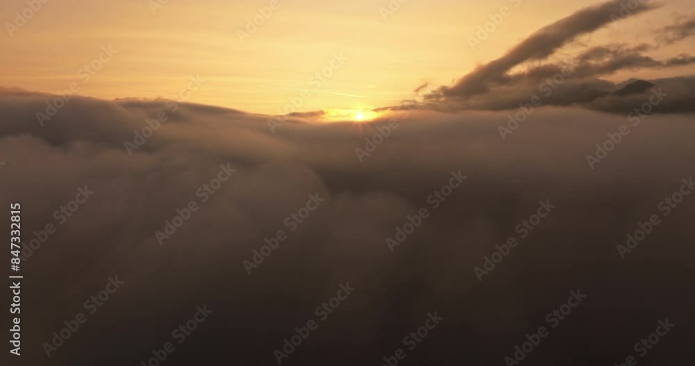 Clouds Amidst Sunset Glow Clouds Amidst Sunset Glow