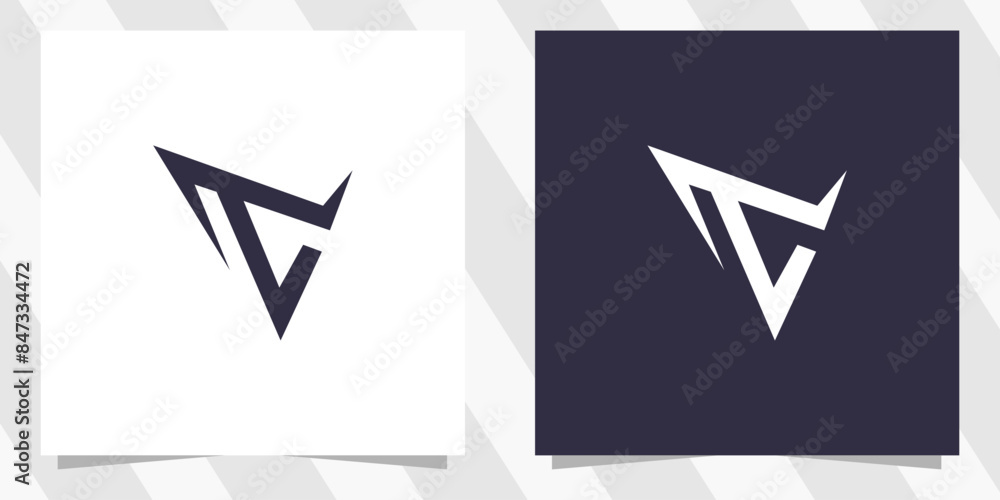 letter tc ct logo design vector letter tc ct logo design vector