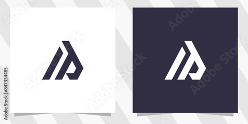 letter tp pt  logo design vector