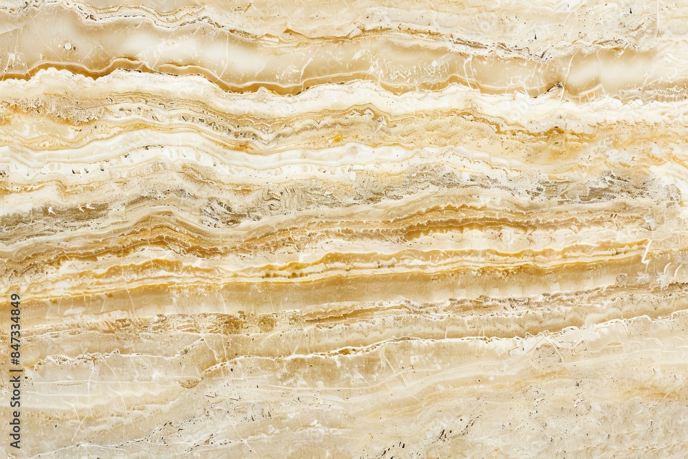 Fototapeta premium Travertine Texture Background, Beige Marble Surface, Polished Granite Floor, Natural Travertine