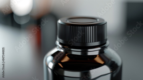 Close-up of Black Bottle Cap, Product Detail 