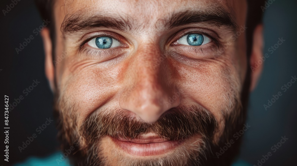 guy with cheerful eyes and a slight smile, close up guy with cheerful eyes and a slight smile, close up