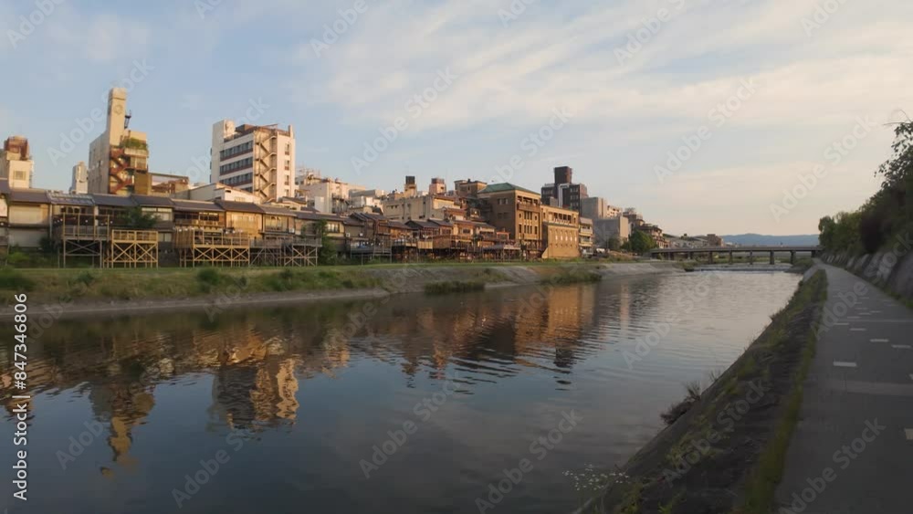 朝の京都鴨川 朝の京都鴨川