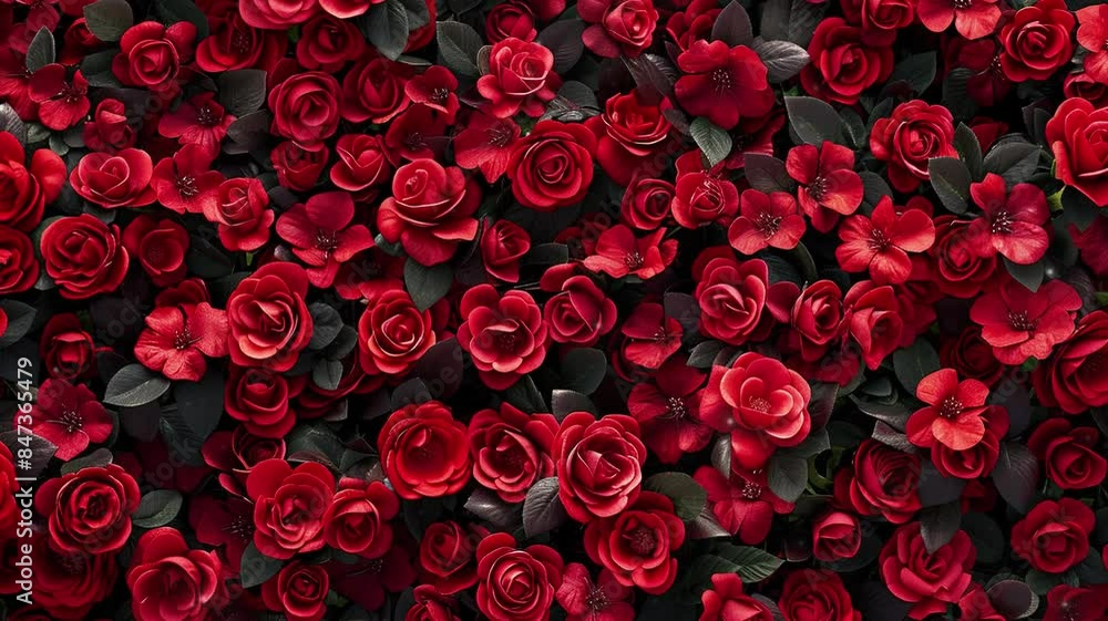background of blooming red roses background of blooming red roses