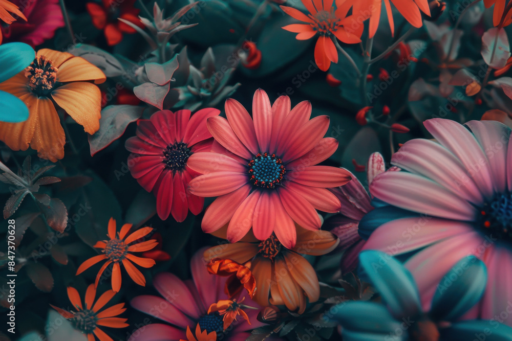Colorful Flower Bouquet Close Up Colorful Flower Bouquet Close Up