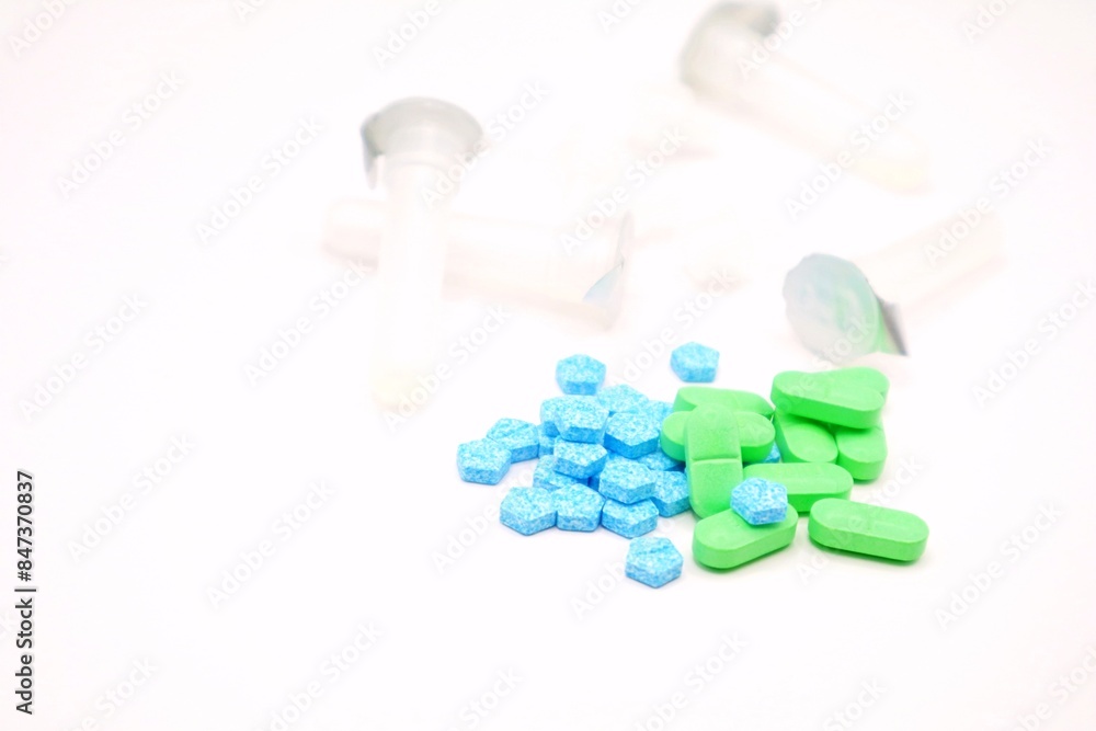 Colourful medical tablets for Prescriptions Colourful medical tablets for Prescriptions
