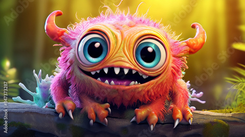 very cute fictional cartoon monsters