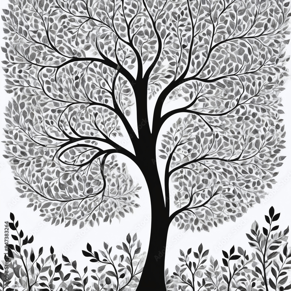 Black and White Artistic Tree Black and White Artistic Tree