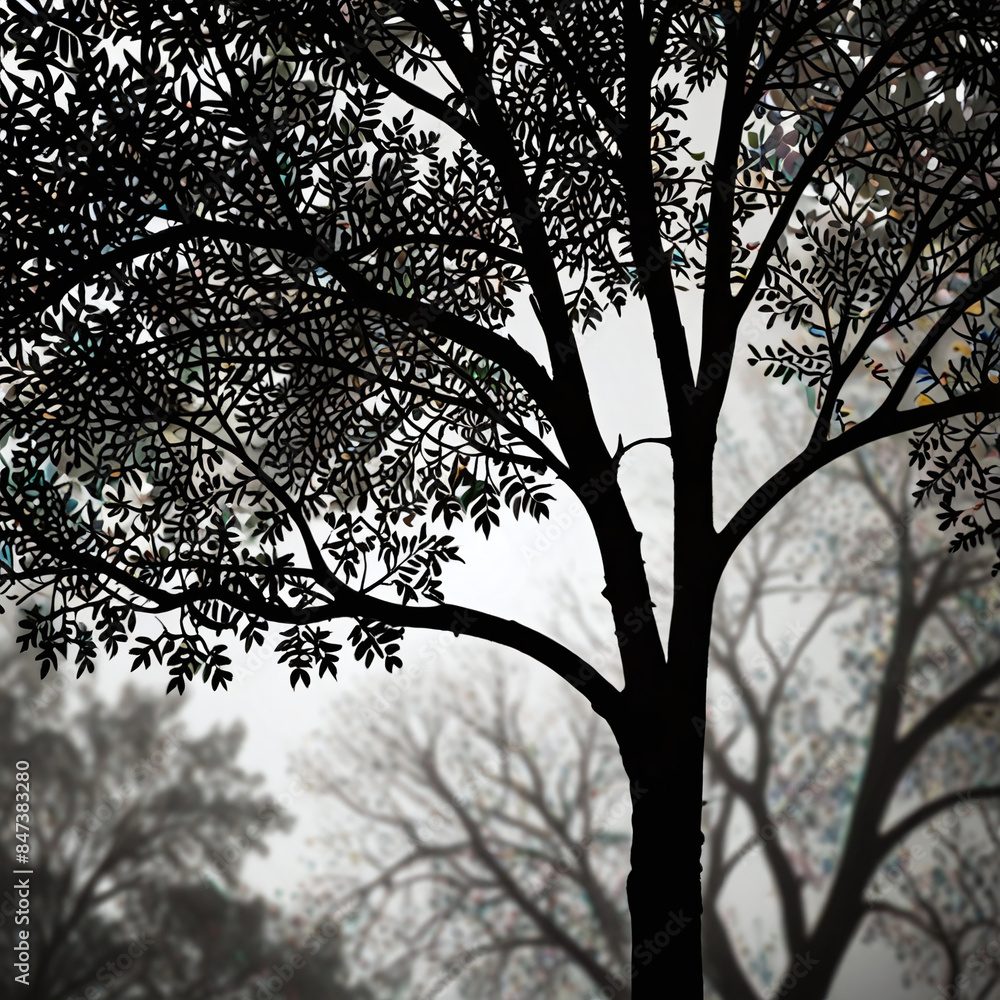 Black and White Artistic Tree Black and White Artistic Tree