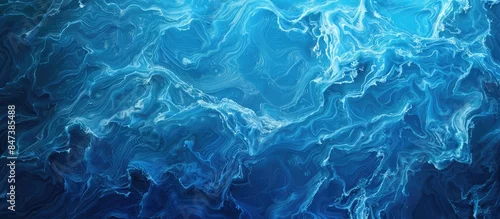 Panel kuchenny z motywem Blue water surface abstract background texture