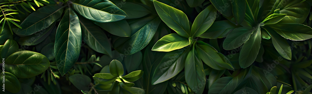 Obraz premium Green leaves for background. 