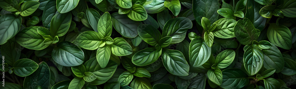 Fototapeta premium Green leaves for background. 