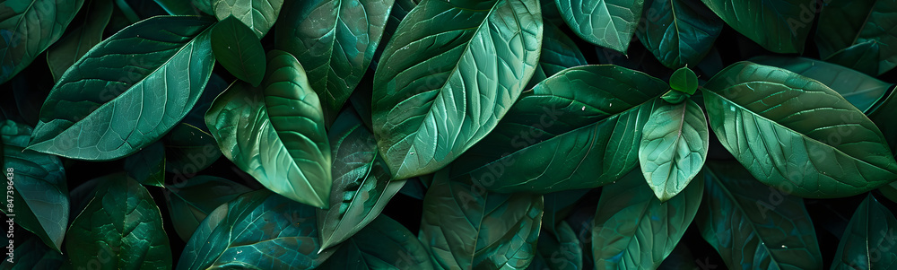 Obraz premium Green leaves for background. 