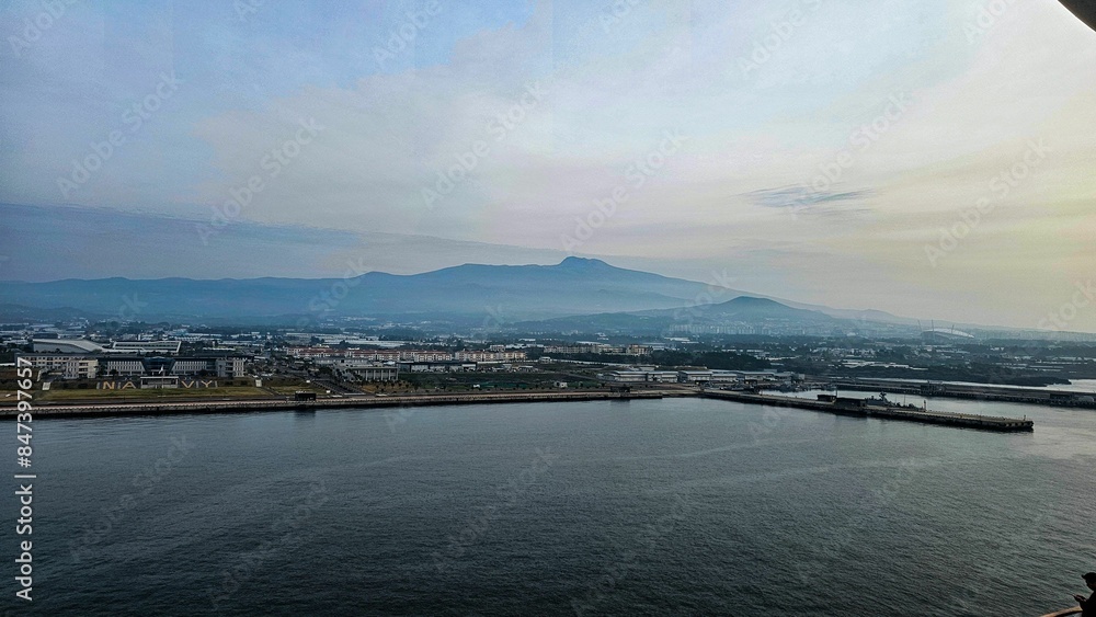 Fototapeta premium Visiting Jeju Island South Korea by cruise