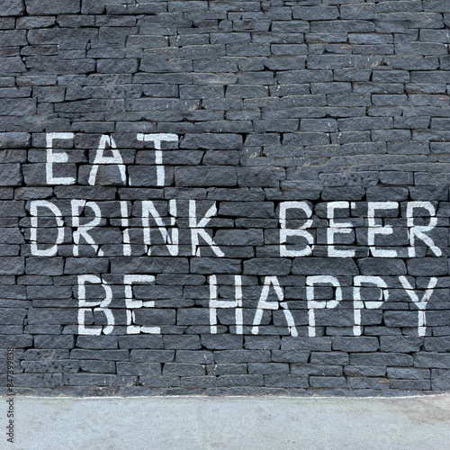 Happiness: Beer + Eat Food photo