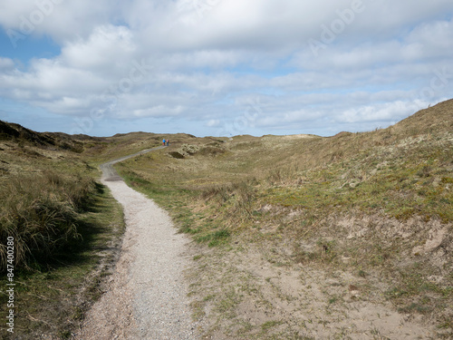 trail in dunes photo