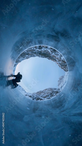 Arctic circle tiny planet of ice - ecological balance