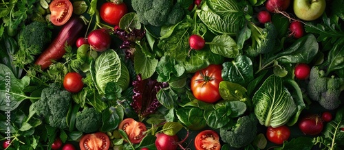 Detox Diet with a Variety of Fresh Organic Vegetables © Lasvu
