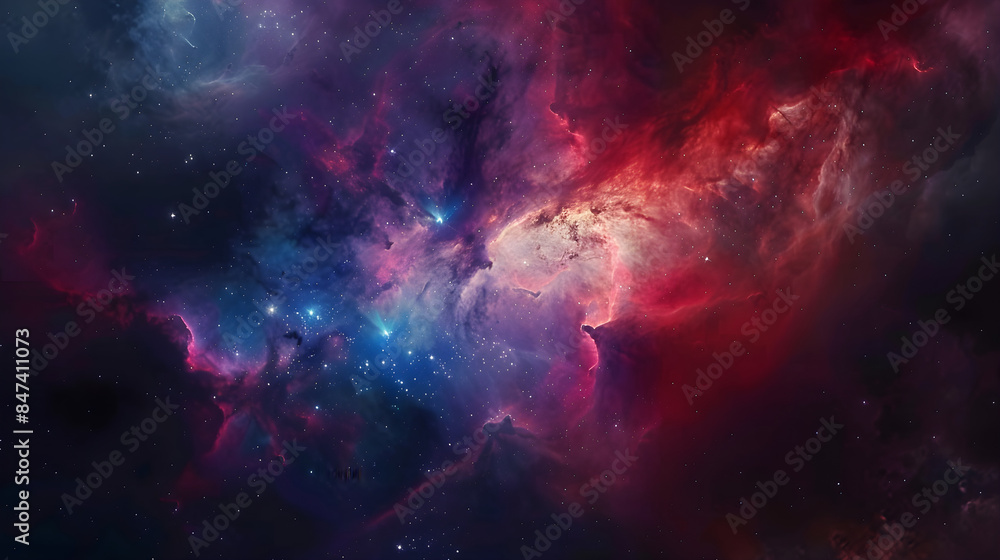Fototapeta premium Cosmic Nebula Nursery