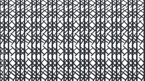 The texture imitates forest thickets or a dense mass of vertical branches.