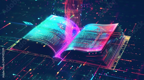 AI Generated Modern Digital Book for Futuristic Learning