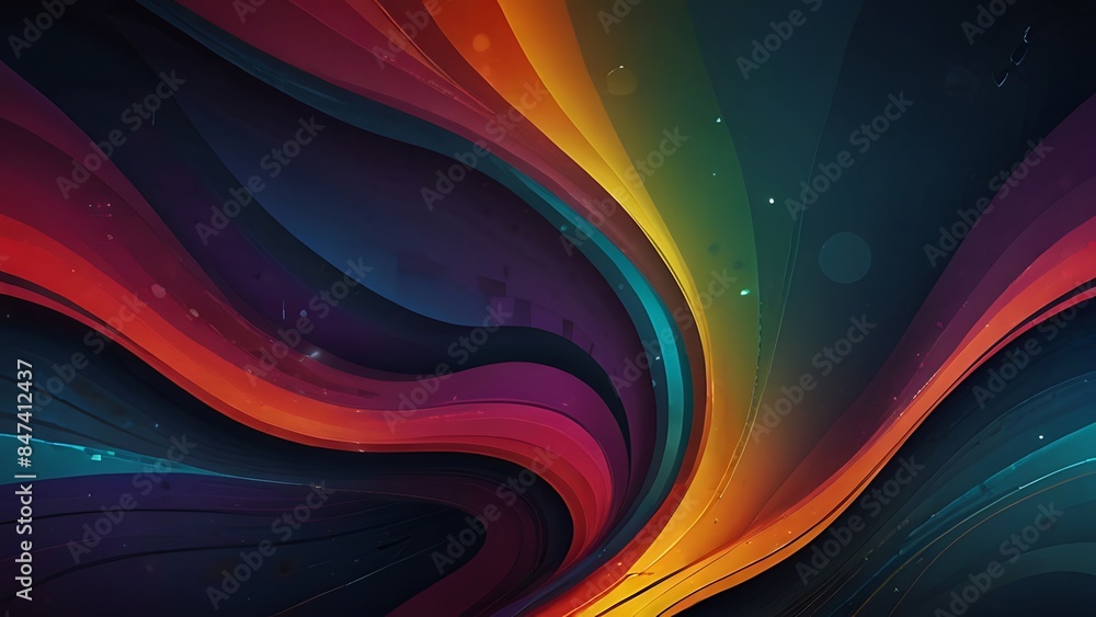 Luxury hobby car parked on highway with illuminated headlights at sunset Ai Generated Luxury hobby car parked on highway with illuminated headlights at sunset Ai Generated