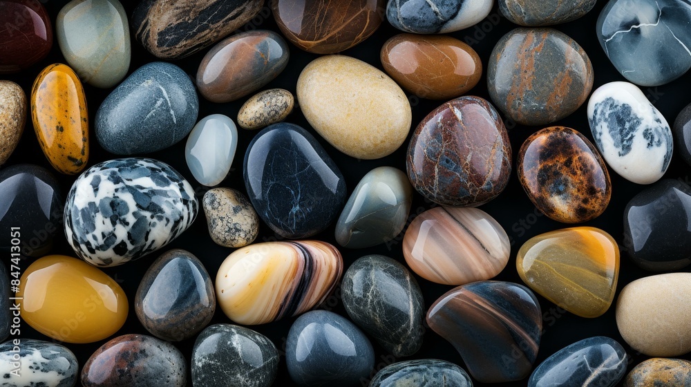 Immerse yourself in the calming beauty of natural river stones with this high definition detailed background. Immerse yourself in the calming beauty of natural river stones with this high definition detailed background.