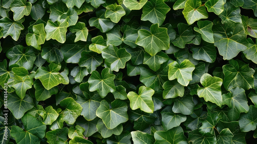 green leafs top view background Generated with AI