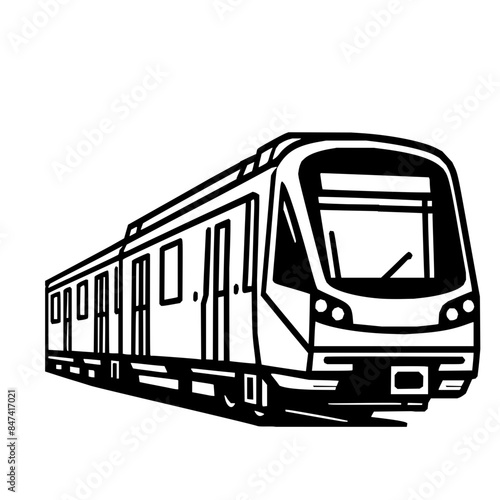 train vector illustration, public transportation, tram illustration, urban transportation