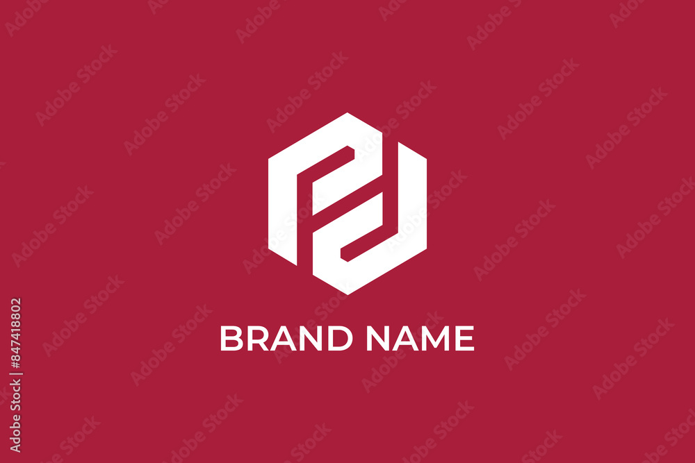 Obraz premium letter PD modern business logo, letter PD and home icon abstract real estate logo, letter JJ construction company logo, logomark, minimal