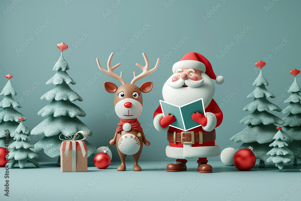 Jolly Santa Claus Figurine with Christmas Toys, Perfect for Holiday Decorations, Festive Gift Ideas, and Christmas-Themed Displays Jolly Santa Claus Figurine with Christmas Toys, Perfect for Holiday Decorations, Festive Gift Ideas, and Christmas-Themed Displays